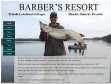 Tablet Screenshot of barbersresort.com